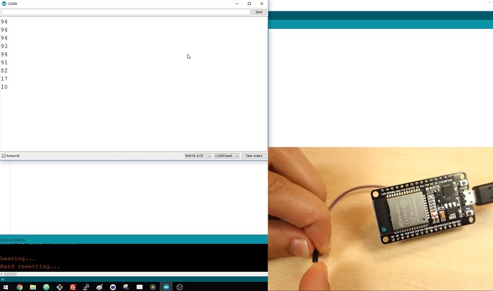ESP32 Touch Pins with Arduino IDE Demonstration