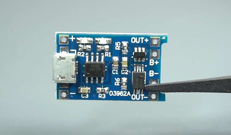 TP4056 lithium battery charger module