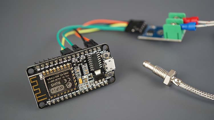 ESP8266 with type-k thermocouple and MAX6675 amplifier