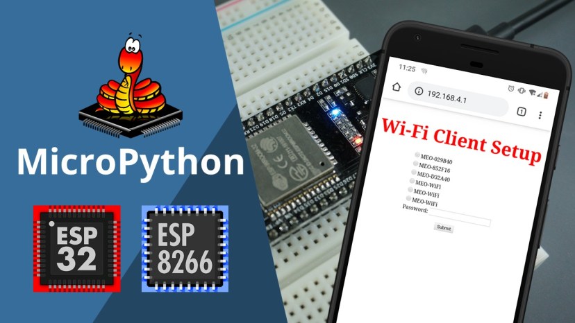 MicroPython: Wi-Fi Manager with ESP32 ESP8266 compatible