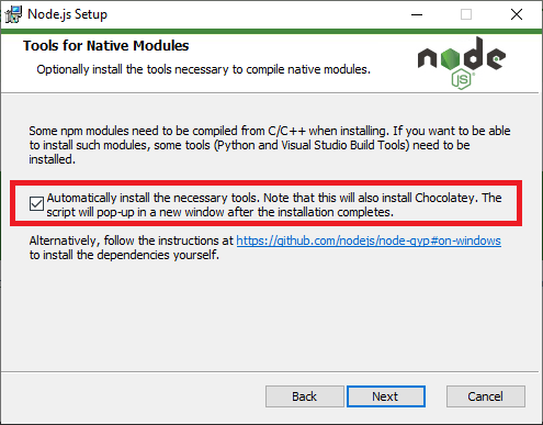 Download and Install Node.js LTS version
