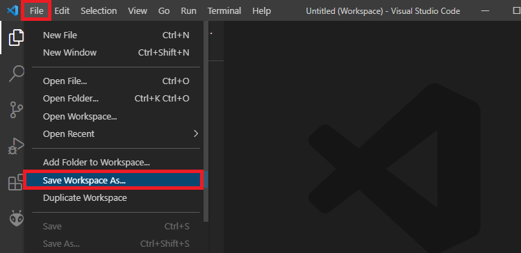VS Code Save Workspace ESP32 ESP8266 NodeMCU