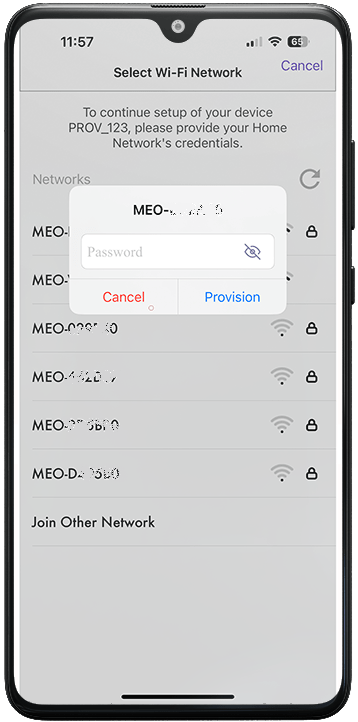ESP32 WiFi Provisioning via BLE inserting SSID and password