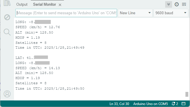 Arduino with NEO-M8N Get Parsed Data with TinyGPSPlus