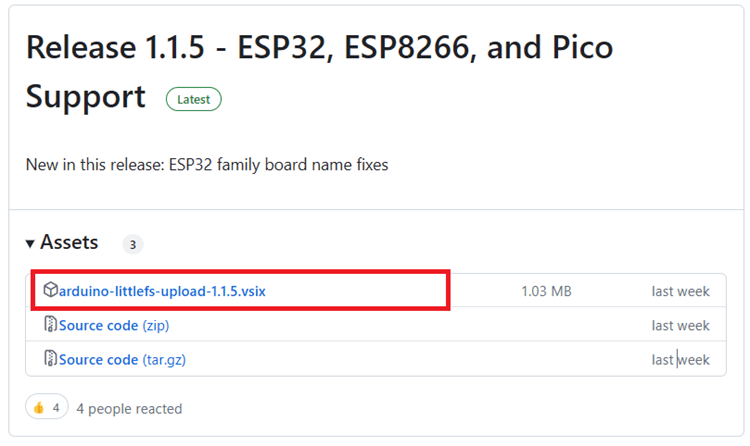 Download ESP32 filesystem uploader plugin arduino ide