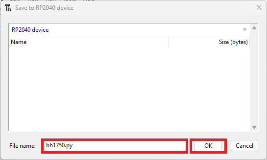 saving bh1750.py to raspberry pi
