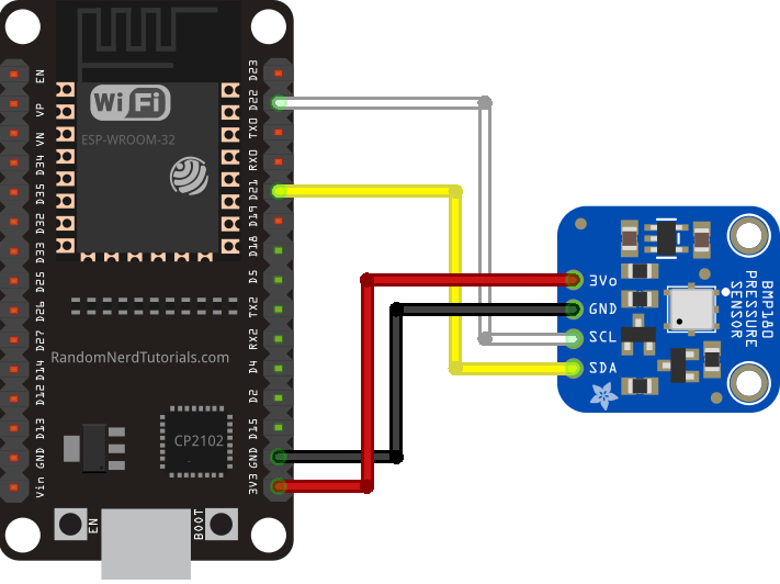 bmp180 esp32 wiring diagram