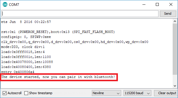 Testing ESP32 Bluetooth Classic Project Code Example