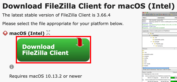 Download FileZilla File Transfer Protocol FTP Client Mac