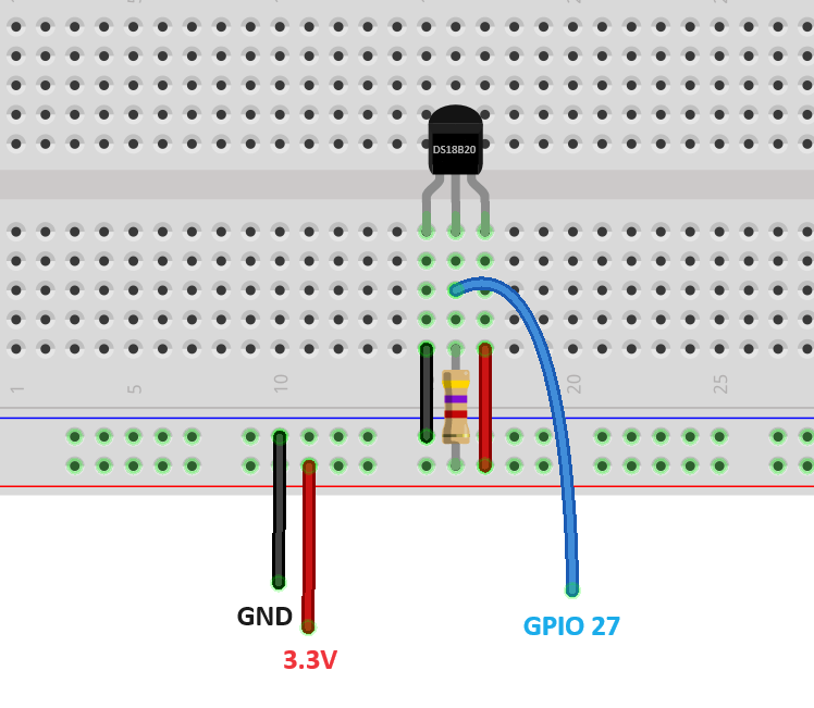Wiring the DS18B20 Temperature Sensor to the ESP32 CYD Board