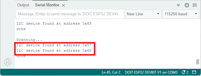 DS3231 Get I2C Address