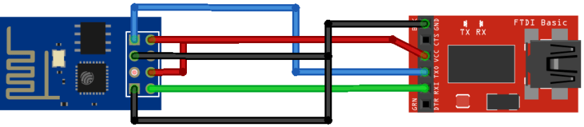 ESP8266 ESP-01 connected to FTDI programmer to upload new Arduino Sketch