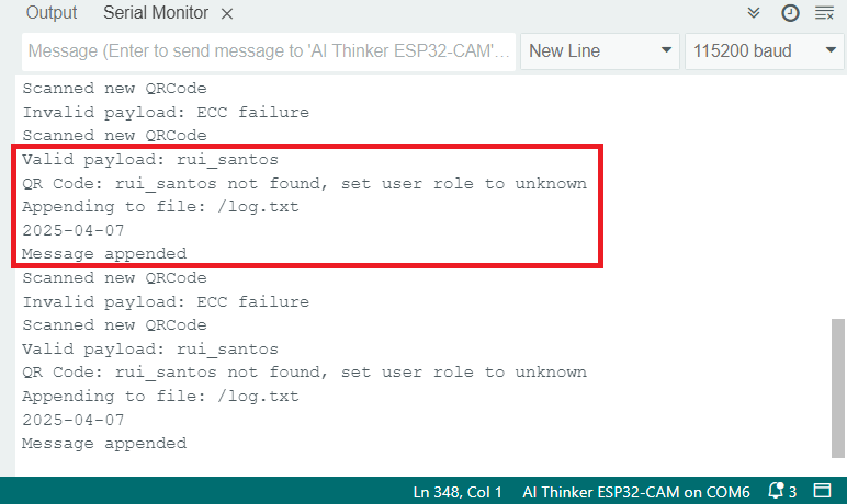ESP32-CAM QR Code Reader Web Server Arduino IDE Serial Demonstration Scan QR Code