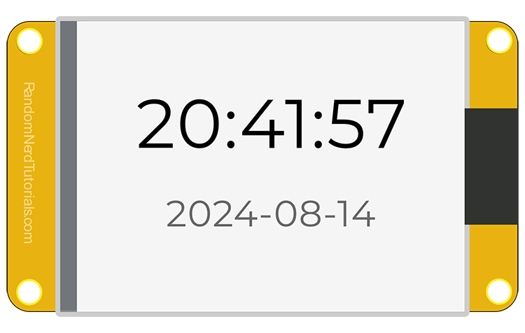 ESP32 CYD Cheap Yellow Display LVGL Digital Clock Time and Date Demonstration Screen