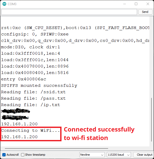 ESP32 ESP8266 Connected Successfully to Wi-Fi Station