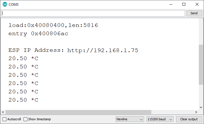 ESP32 ESP8266 Temperature threshold Arduino IDE Serial Monitor