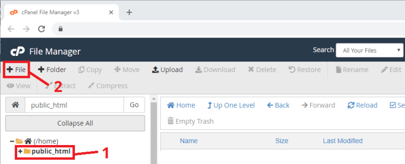 ESP32 ESP8266 CPanel Create New PHP File