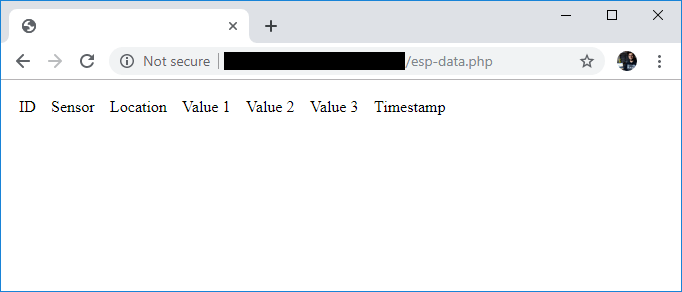 ESP32 ESP8266 Test ESP Data PHP URL