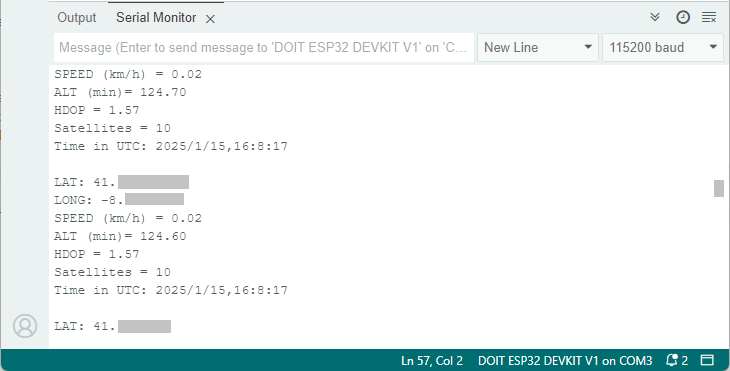 ESP32 with NEO-M8N Get Parsed Data with TinyGPSPlus