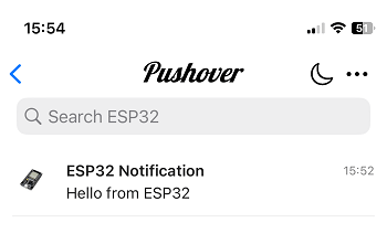 ESP32 Notification Pushover App