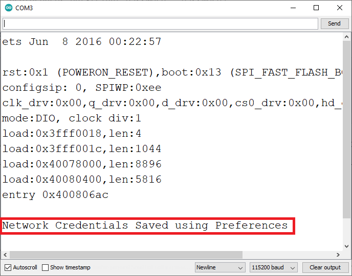 ESP32 Save Network Credentials using Preferences Library