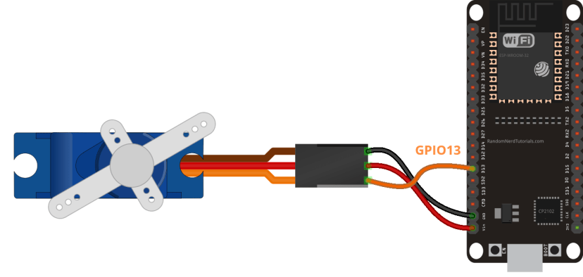 Wiring ESP32 to Servo Motor SG90