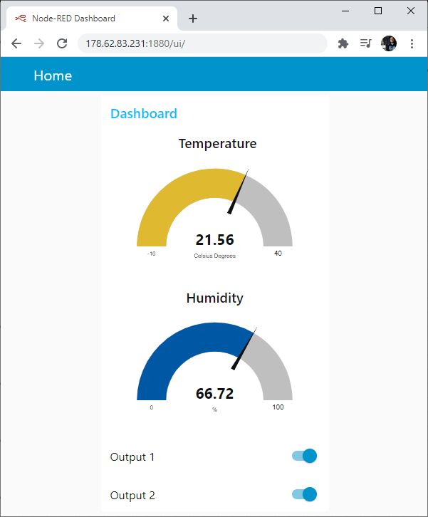 ESP32 SIM800L GPRS GSM Cloud MQTT Broker Node-RED Dashboard demonstration