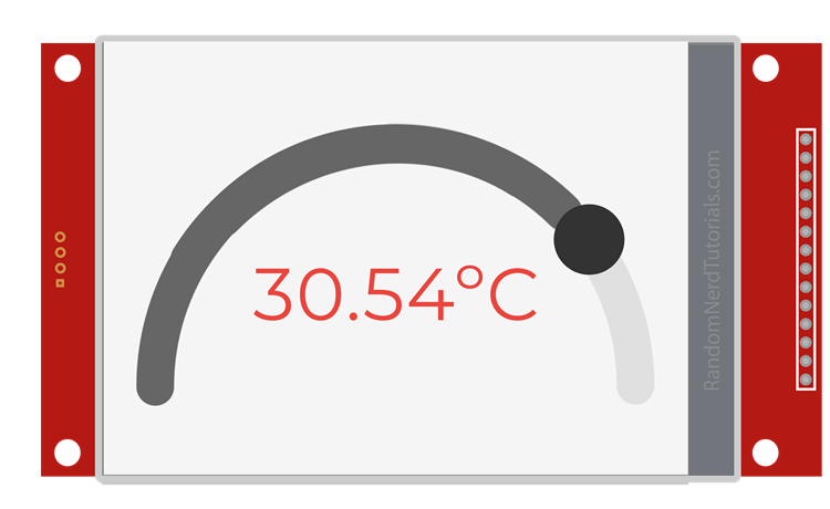 ESP32 TFT Touchscreen DS18B20 Demonstration Temperature Max