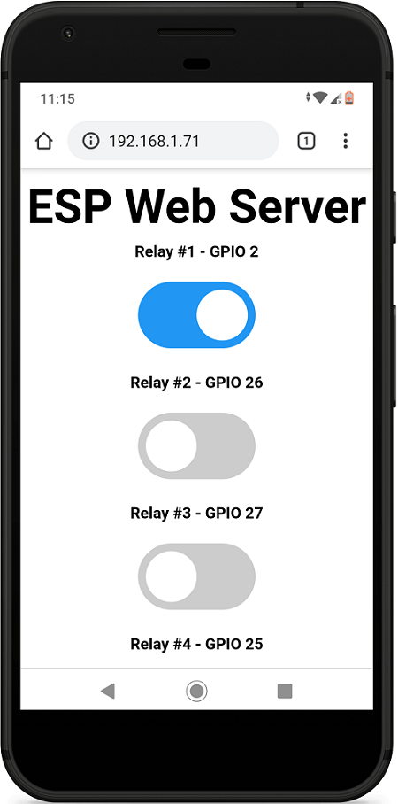 Control Multiple Relays with ESP32 Web Server