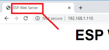 ESP32 Async Web Server web page title HTML