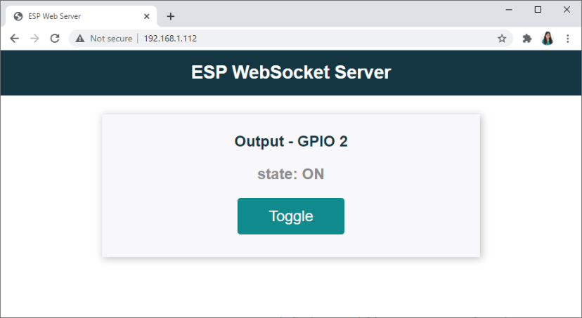 ESP32 WebSocket Server Toggle Outputs Project Overview