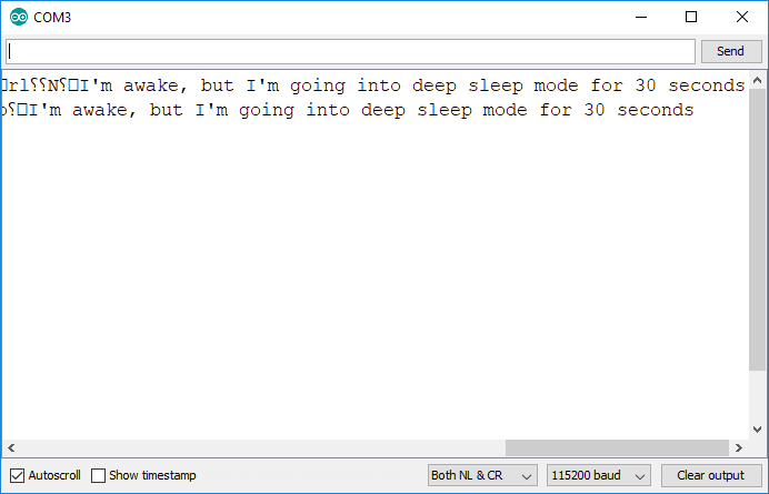 ESP8266 Deep Sleep with Timer Wake Up ESP8266 Serial Monitor