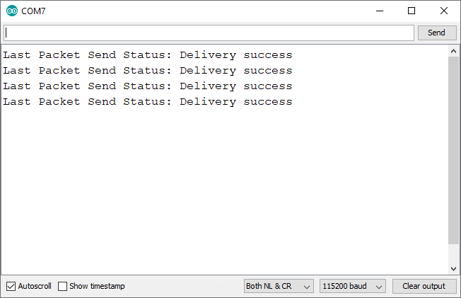 Testing ESP-NOW Communication ESP8266 with Arduino IDE Sender