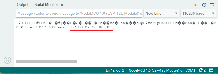 ESP8266 Get Default Mac Address