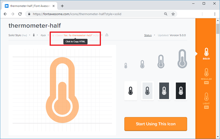 ESP32/ESP8266 Web Server HTML page icons