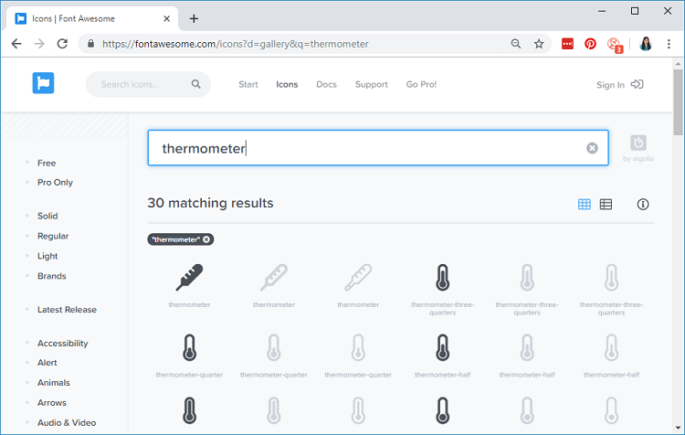 ESP32/ESP8266 Web Server HTML page icons