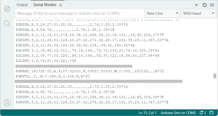Getting Raw GPS Data with Arduino and NEO-M8N