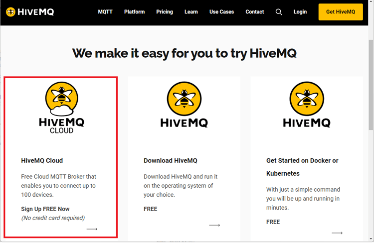 HiveMQ MQTT broker different plans
