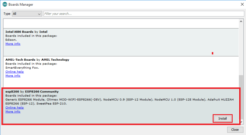 Install ESP8266 Boards Arduino IDE