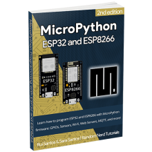 MicroPython Programming ESP32 ESP8266 eBook 2nd Edition cover square