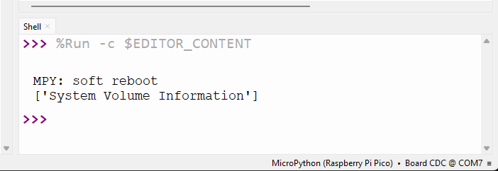 microsd card mount successfully Thonny IDE RPI Pico - Testing