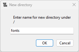 New MicroPython directory named fonts