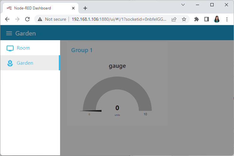 Node-RED dashboard multiple tabs