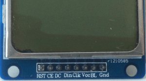 Nokia 5110 LCD pinout