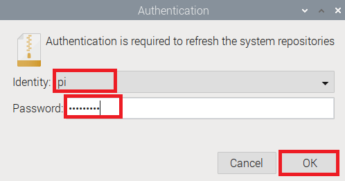 Raspberry Pi Authentication username and password