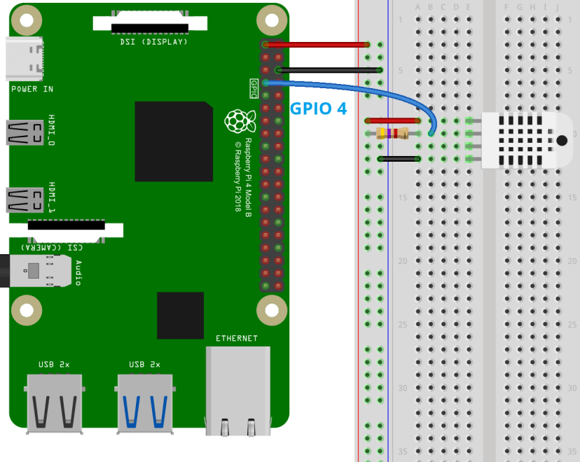 Raspberry Pi DHT Sensor Wiring