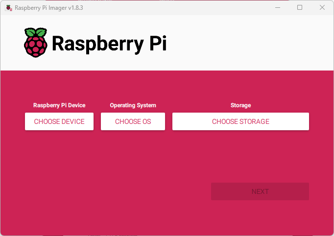 Raspberry Pi Imager Software