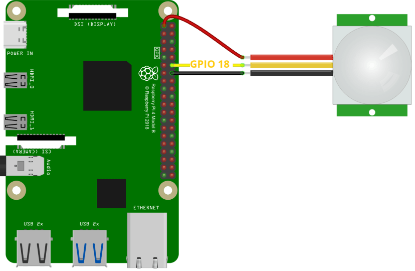 Wiring a PIR Motion Sensor to the Raspberry Pi