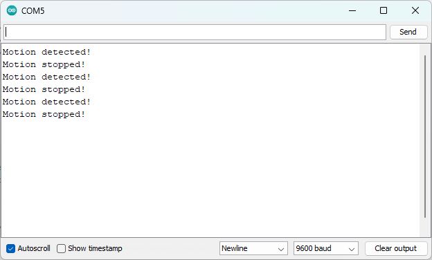 Testing Microwave Radar Sensor with Arduino