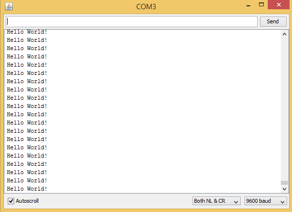 receiver serial monitor